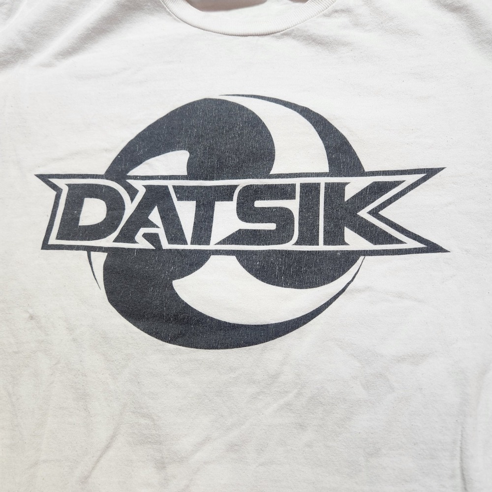 Datsik Graphic T Shirt Mens M White EDM Dubstep Logo Sleeve Print Streetwear - Picture 3 of 11